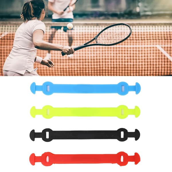 Silikonvibrationsdämpare för tennisracketar, lång stötdämpare för strängar