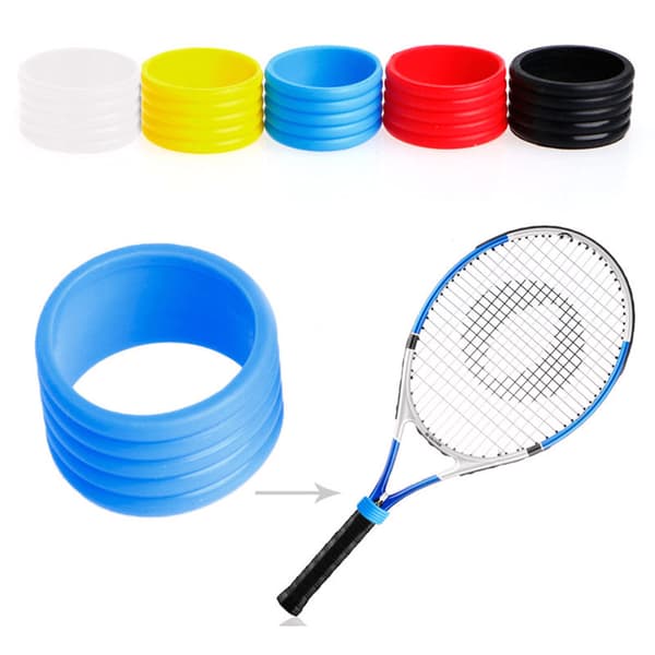 10 skridsikre silikoneringe til tennisketchergreb, svedabsorberende