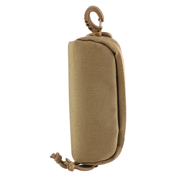Bærbart stødsikkert solbrilleetui, militærstil, khaki med Molle-krog