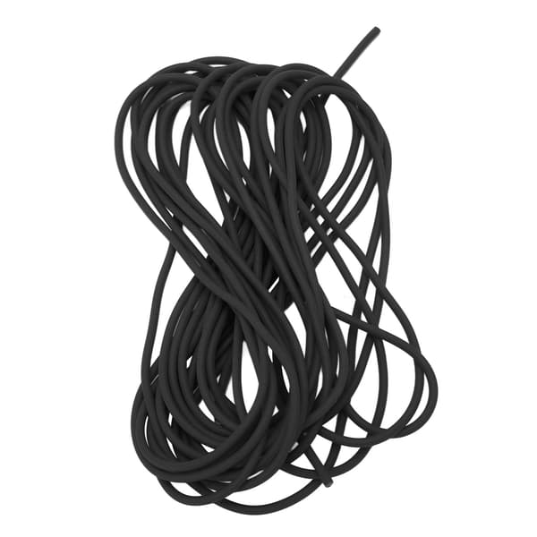 Elastisk latexreb 2,1 mm 5 m høj modstand til tennistræning udendørs sport sort
