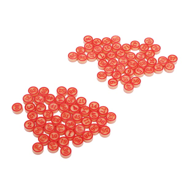 Interaktive solide plastnummerbrettspillbrikker 1-90 brikker for festunderholdning