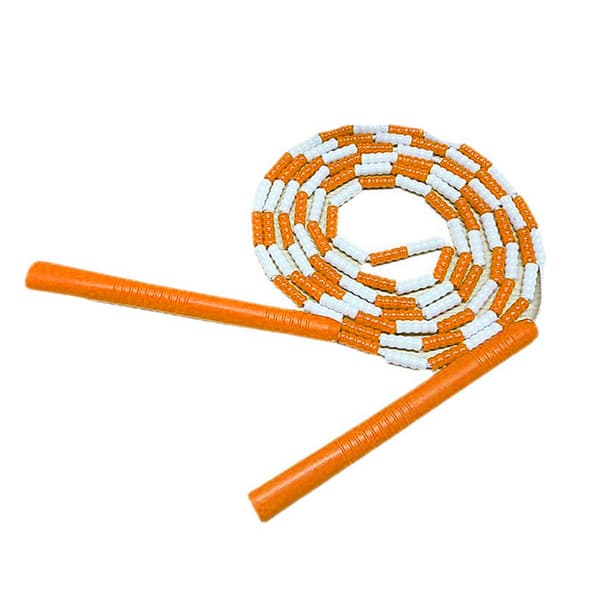 Fleksibelt plastik sjippetov, justerbart, blød wire, til hjemmetræning, orange