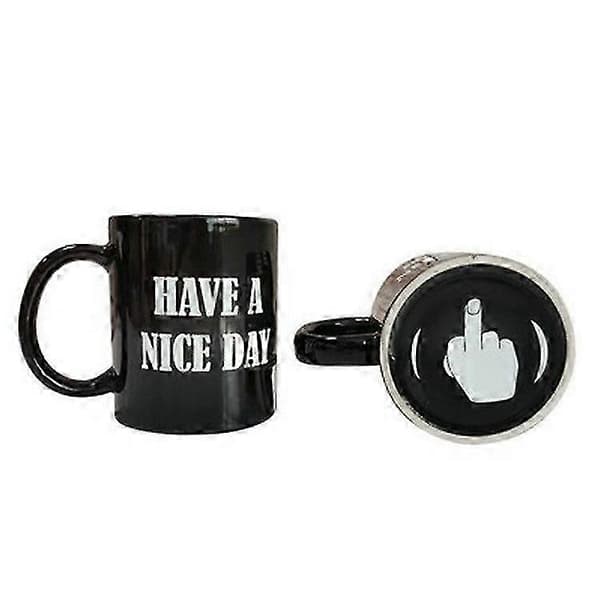 Kreativ mugg, rolig keramik kaffe-/frukostkopp, julklapp