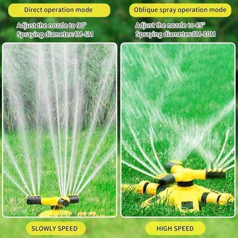 Vannspreder, vannleke for barn, hagevannleke, plenspreder, vannspreder, utendørs, X-formet
