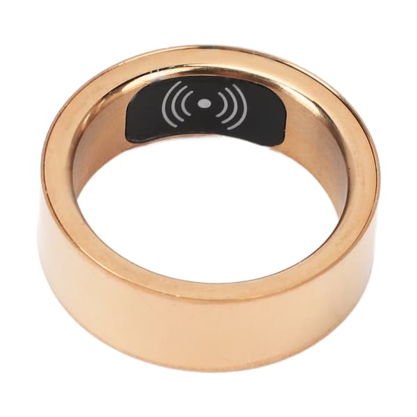 HR214 Smart Ring Søvnmonitor Skridttæller IP68 Fitness Tracker Guld 17