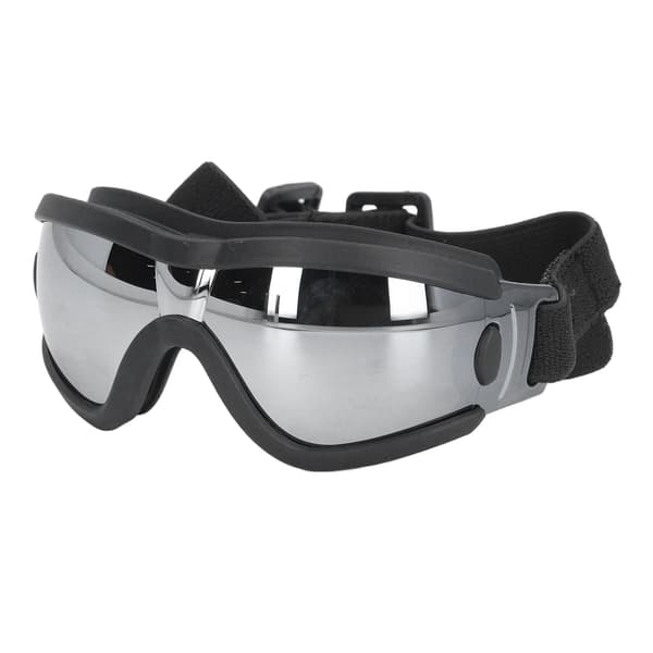 Hundesolbriller, Vindtætte, UV-resistente, Eksplosionssikre, Modestil, Sølvlinse
