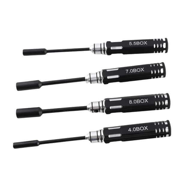 Sæt med 4 unbrakonøgler 4,0 MM 5,5 MM 7,0 MM 8,0 MM til RC-biler og modelfly
