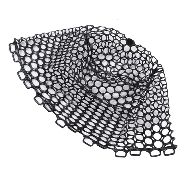 Udskiftningsfluefiskenet, dyb gummi, 32 cm, sort, kryptografisk net, letvægts