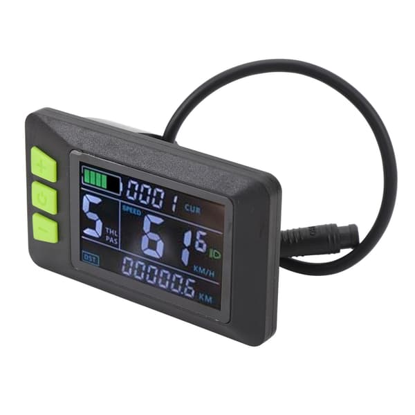 LCD-display til el-løbehjul, 6-bens kontrolpanel, vandafvisende, 24V-60V