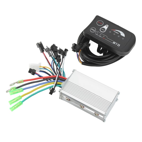 24V 250W 350W Børsteløs Motorcontroller med LED-panel til Cykler og El-løbehjul