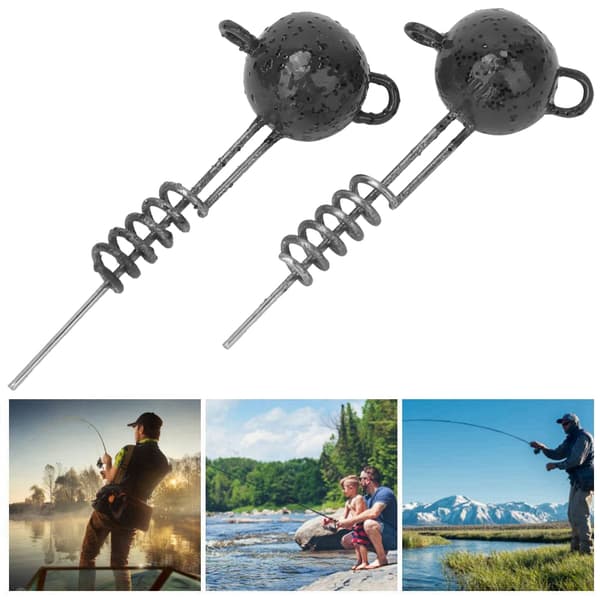 2 STK Indskruede Bløde Jig Blylodder 10G/20G/30G/50G Fisketilbehør