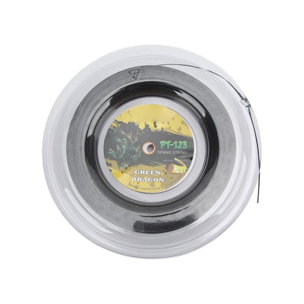 Tennissträng 200m Polyester 1.25mm Styv för Daglig Träning Racketar Svart