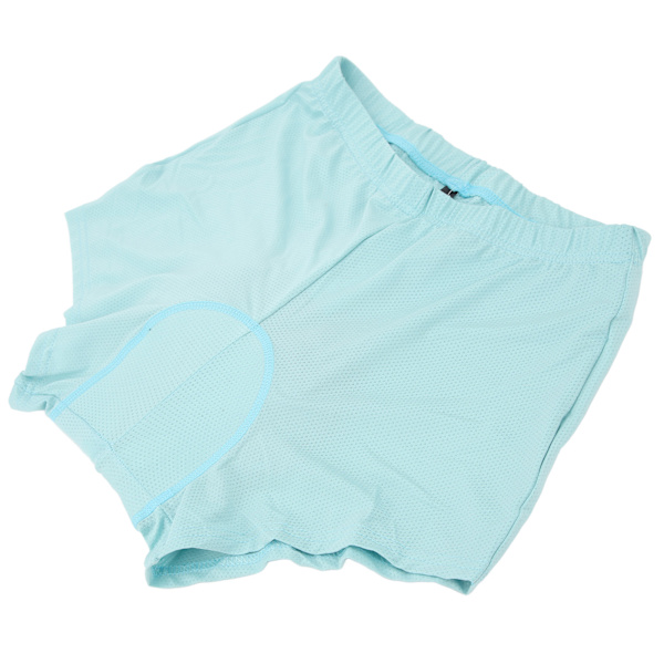 Unisex cykelunderkläder med ventilerande 3D silikonvaddering, sommarblå, 2XL