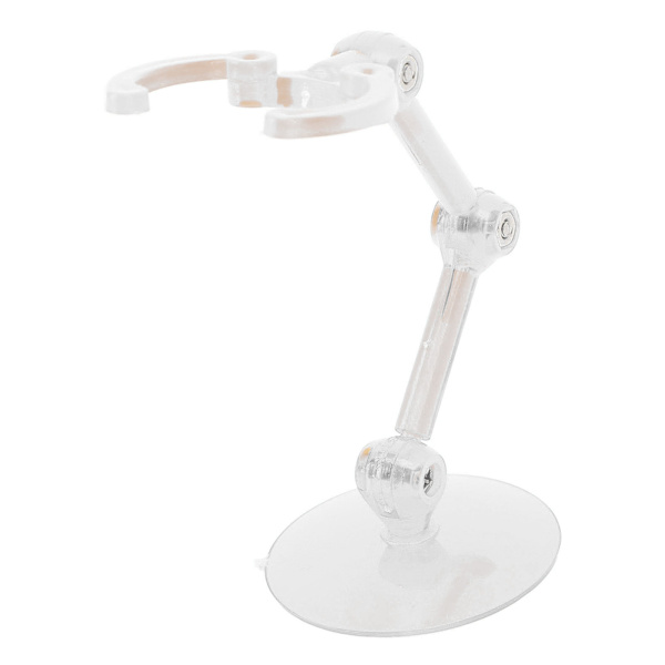 10 stk. plastik actionfigur-stander, nem montering, stabil base, mini modeludstilling