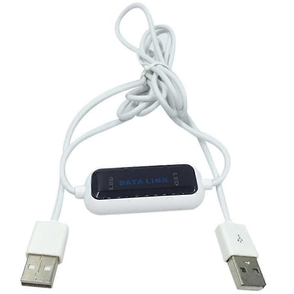 USB datamaskin-til-datamaskin online deling og synkroniseringslenke, direkte nettverksdataoverføringsbro, LED-kabel.