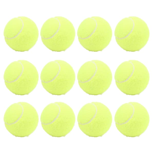 12 tennisbolde til træning og øvelse med opbevaringspose - Ideel til begyndere