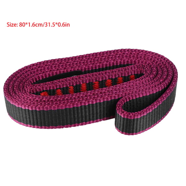 1 st Platt Snabb Nedstigningsrem för Bergsklättring, Säker, Slitstark Nylon, 80*1.6cm