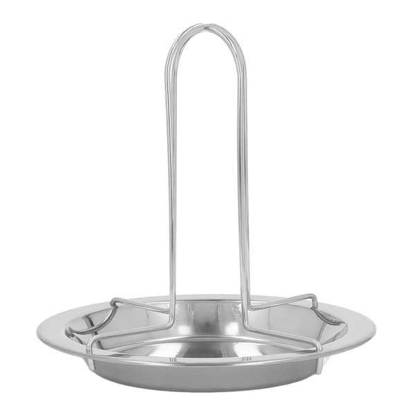 Vertikal grill i rustfrit stål til stegning af kylling med non-stick og spildsikker plade til camping