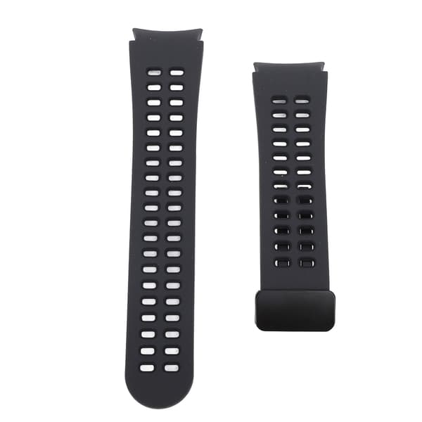 Justerbart magnetisk silikone armbånd til Watch 5 og Watch 6, åndbart, blødt, hudvenligt, sort