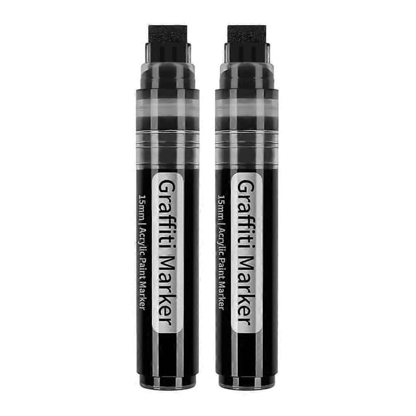 Graffitimarkör, 15 mm bred spets, lämplig för designers och konstnärer.