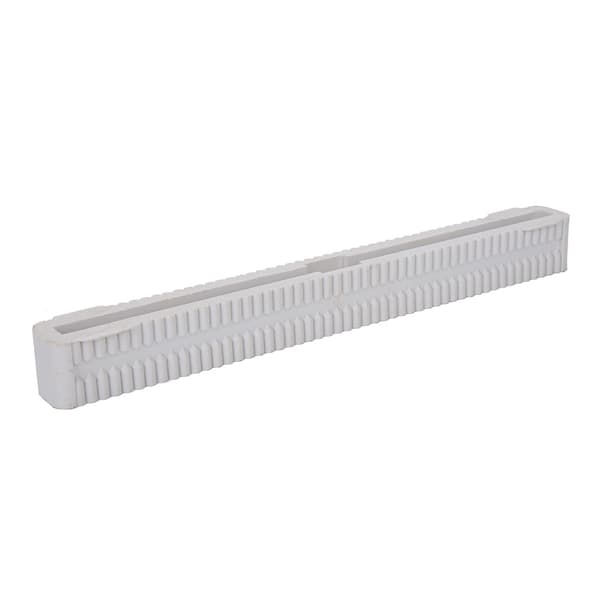 Universell senterfinneboks for 10-tommers longboard surfebrett, hvit nylon