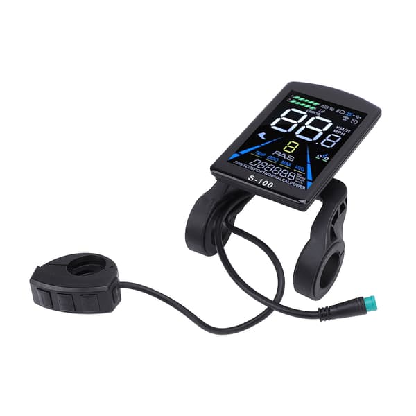 Universal 24V-72V elektrisk cykel LCD-panel med 5-bens stik, vandafvisende, til 22,2 mm styr