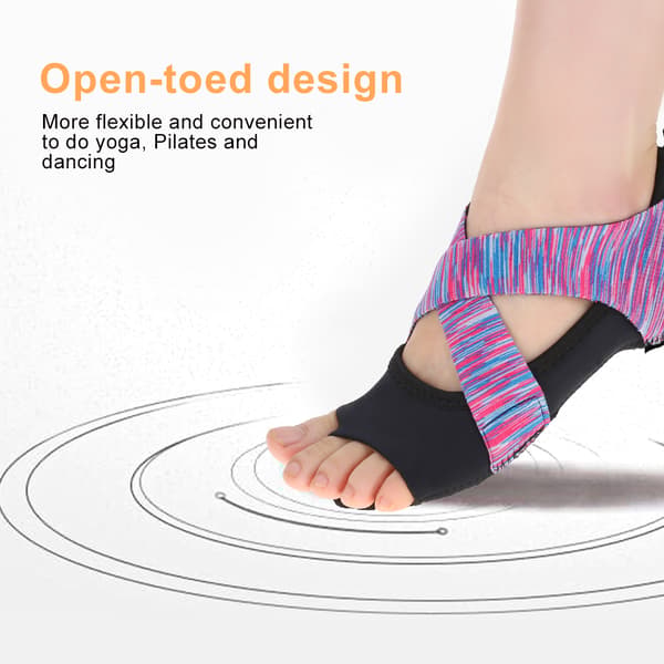 Ultralätta halkfria mjuka yogaskor för Pilates, Barre, Dans, Träning - Lila (S 35-36)