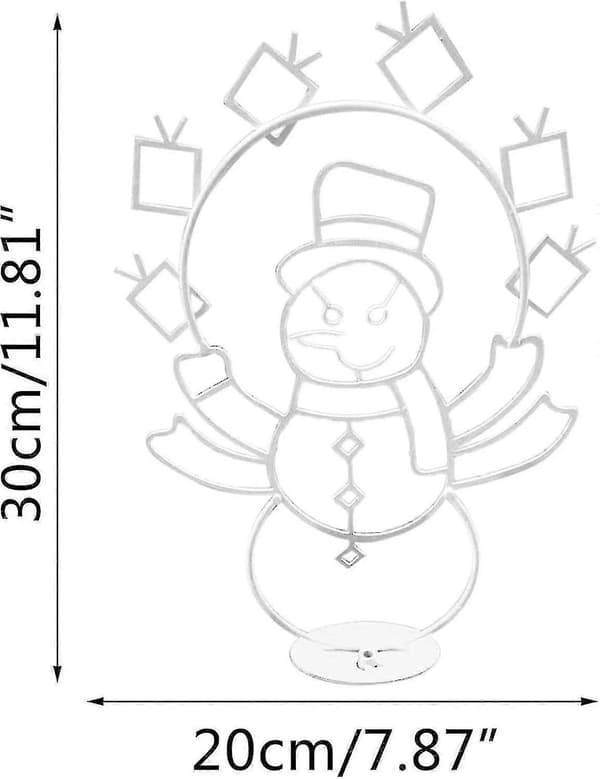 Legende animeret sneboldlys, LED udendørs juledekorationslys, glødende snemand julepynt...
