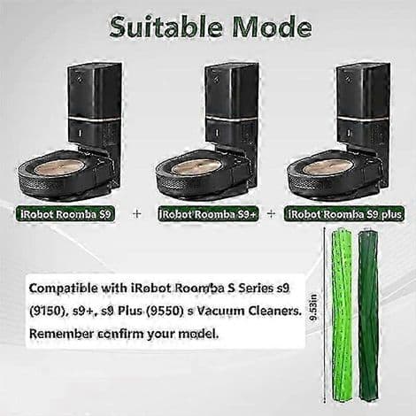 Reservedele til iRobot Roomba S9+ (9550) S9 (9150) - Robotstøvsugertilbehør - Rullebørster