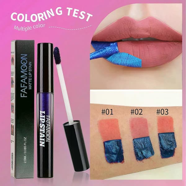 Avtrekkbar lipgloss, sett med 3 vanntette lipglosser