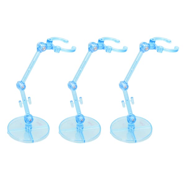 10 STK. udstillingsstander til actionfigurer, gennemsigtig plastikbase til 6-tommer figurer, blå