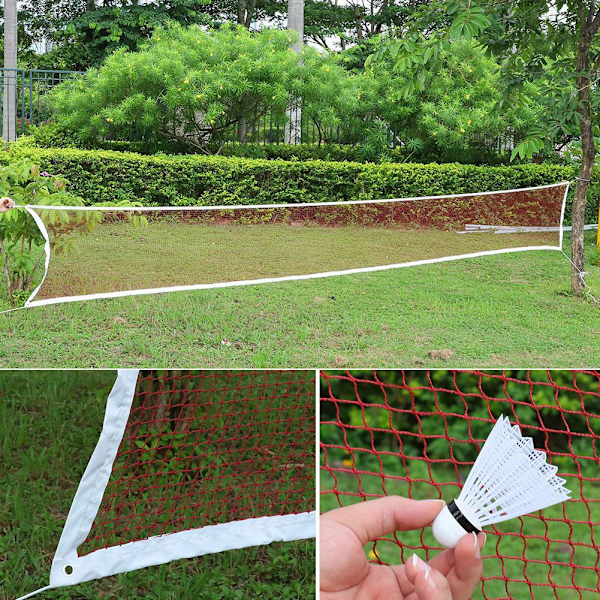 Professionelt Badmintonnet til Konkurrence med Standard Masker og Holdbart Polypropylenmateriale