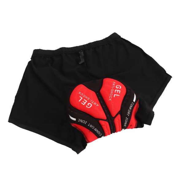 Unisex Cykelshorts med Åndbar 3D Silikonepolstring, Hurtigtørrende, Sort, 3XL