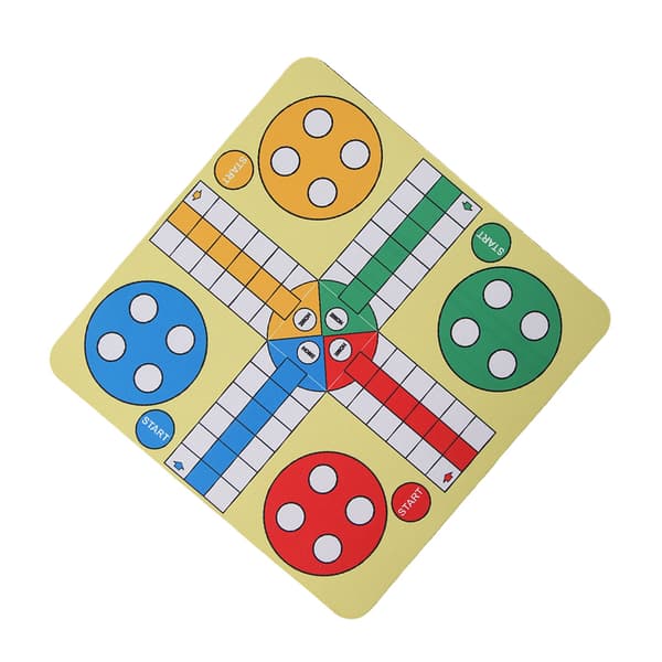 Vikbart läder tvättbart vadderat spelbord för resande familjespelmus