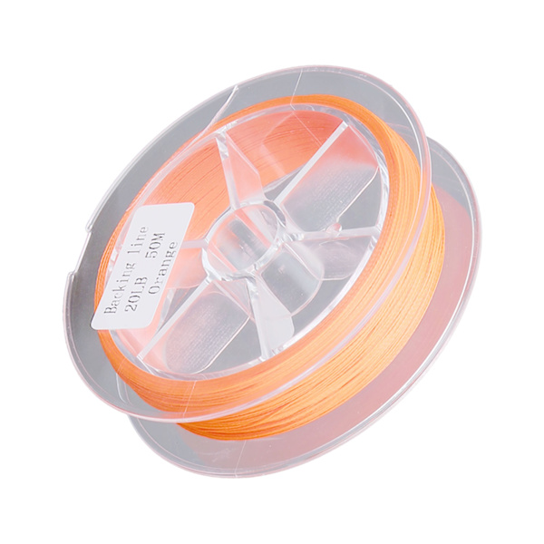Voksfri fluefisketrimline 20LB 50m i orange polyester