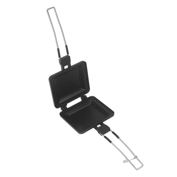 Bærbar foldbar non-stick sandwichpresse til camping og hjemmebrug
