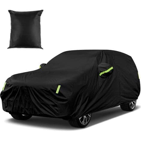 Vedenpitävä SUV-auton suojapeite 480 x 175 x 150 cm musta ulkokäyttöön