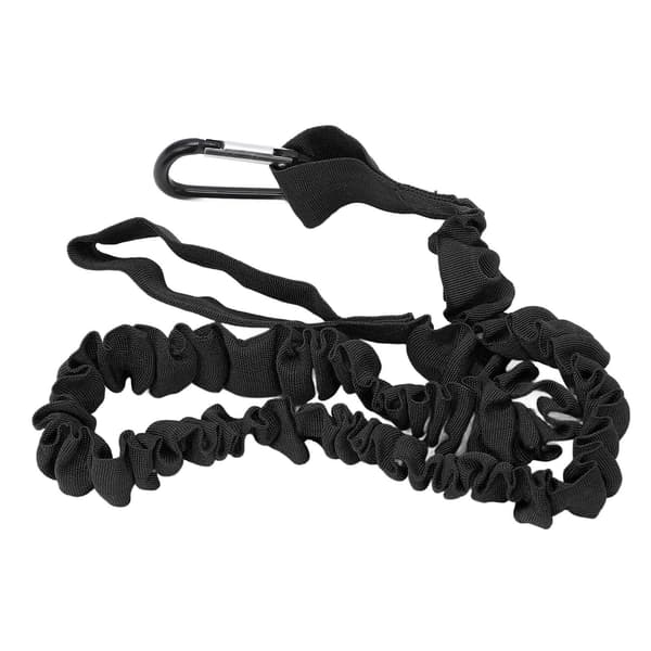 Elastisk snor til kajakpagaj, letvægtsnylon, alsidig, til kano, surfing, fiskeri, sort