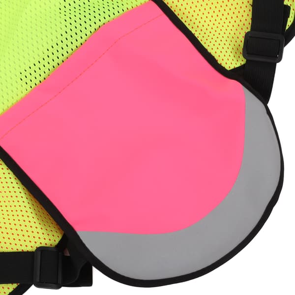 Multifunksjonell refleksvest for nattsykling, pustende, med justerbare lommer, rosa