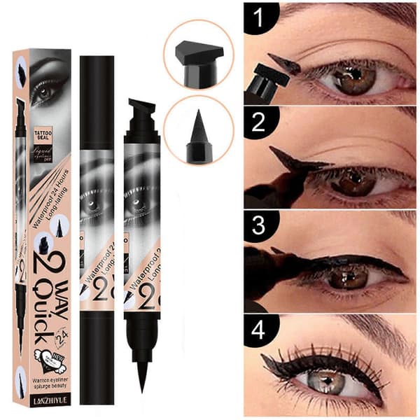 Vinget Eyeliner Stempel, Wingliner Eyeliner Penner, Langvarig Vanntett og Smussfri Vingeøye L
