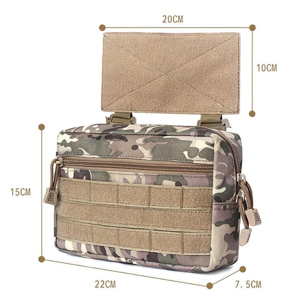 Mini Drop Fanny Pack Nylon Midjeväska för Bröstrigg AVS JPC CPC Utomhusträning