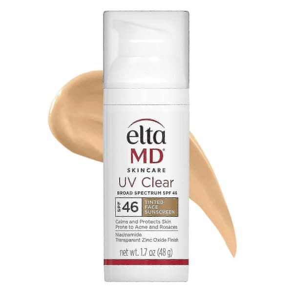 EltaMD UV Daily SPF 40/46 Ansiktssolskyddsmedel med zinkoxid, daglig ansiktskräm med