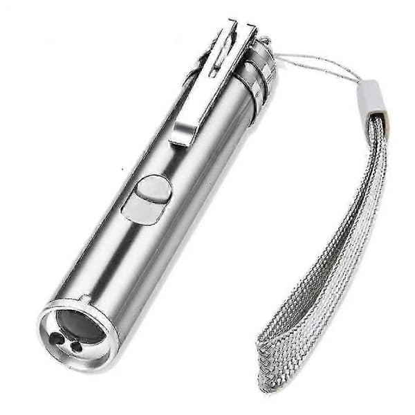 USB-ladattava lemmikkilelu kissan koulutuslaserosoitin LED-taskulampulla