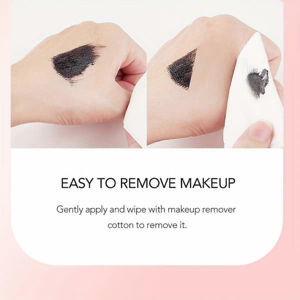 Luksus 4D mascara, vandfast sort mascara, skaber en voluminøs finish, velegnet til sensitive øjne.