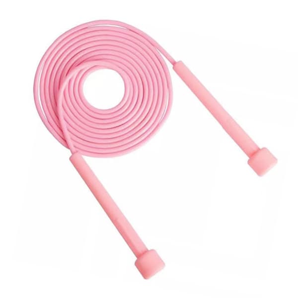 Justerbart hoppetau for trening, speedhoppetau for menn, kvinner, barn, rosa