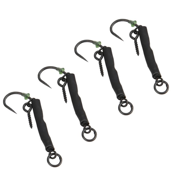 8 stk. Ronnie fiskekrog-rigs uden spids #6 karpefisketilbehør