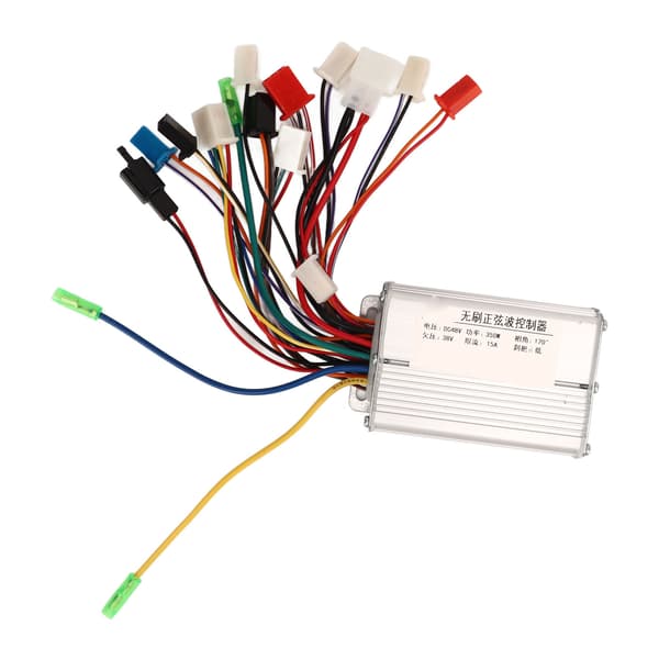 48V 350W børsteløs controller til elcykler og elløbehjul, aluminiumslegering