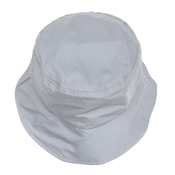 Komfortabel Reflekterende Bomullsbøttehatt for Sykling og Løping - Dame og Herre - Sølv og Grå