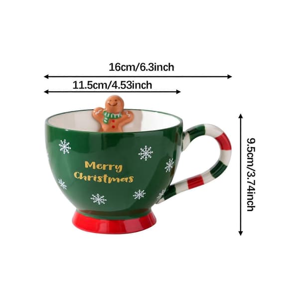 Julekeramikkrus, vannkopp, julekrus, drikkekopp, julekaffekopp