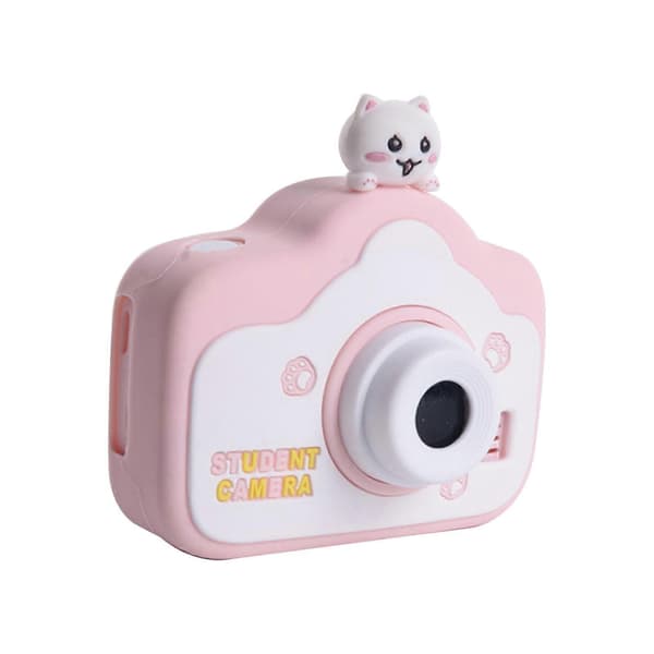 Mini-kamera for barn, selfie-kamera, videoleker for jenter 3 4 5 6 7 8 9 10 11 12 år, jule- og bursdagsgave, rosa